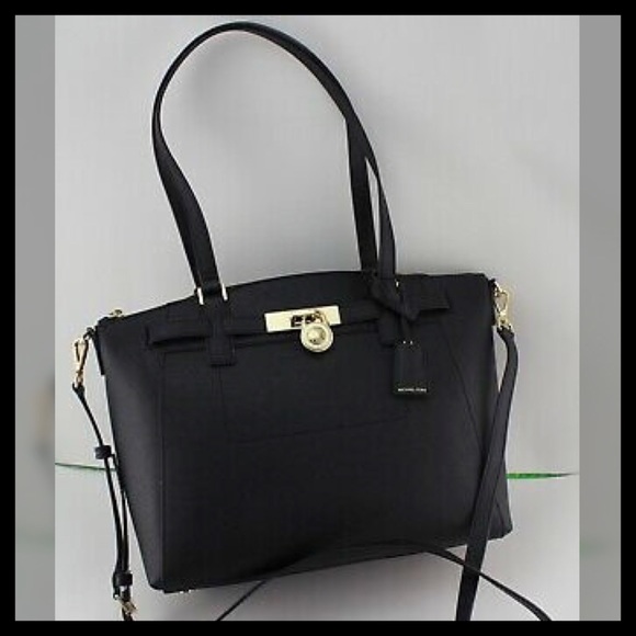 Michael Kors Handbags - Michael Kors Hamilton Traveler 
Large Black Tote